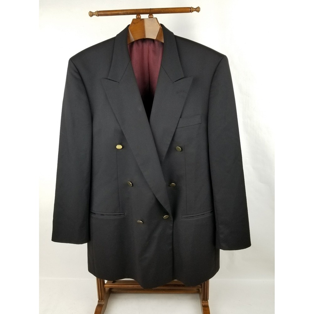 Men's Robert's Franco Tassi Douable Breasted 46R 100% Wool Sports Jacket